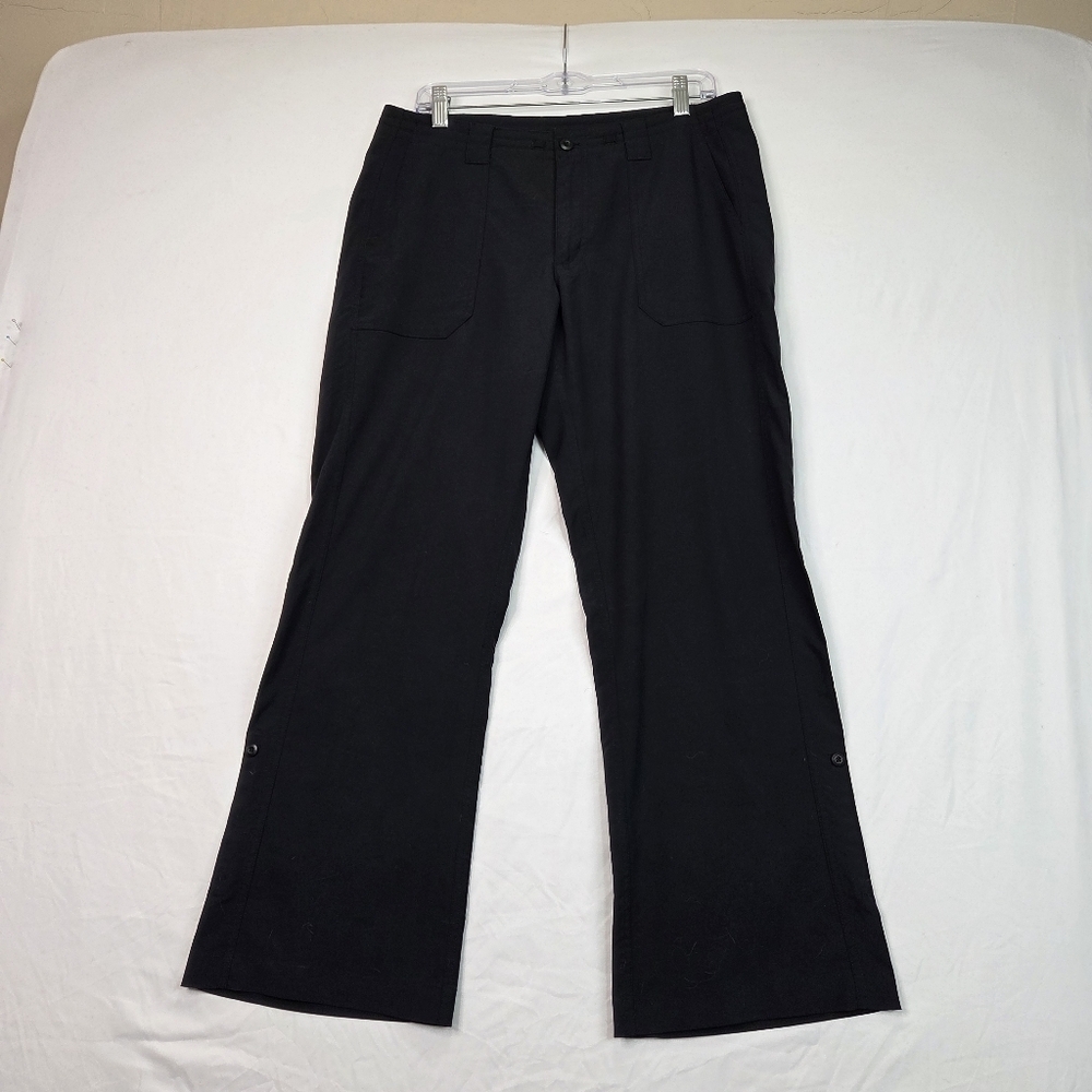 Patagonia Women’s Hiking Pants Size 10 Black Roll-Up Convertible Outdoor Travel